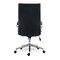 Alera Eddleston Leather Manager Chair Supports Up to 275 lbs. - Black Seat/Back, Chrome Base